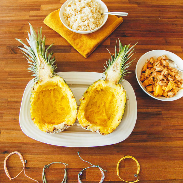 Chicken Teriyaki Pineapple Boats