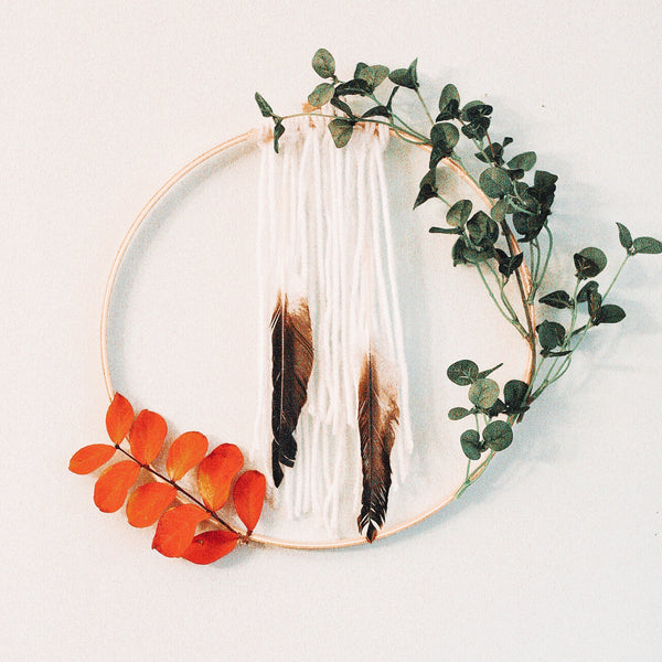 Modern Hoop Wreath