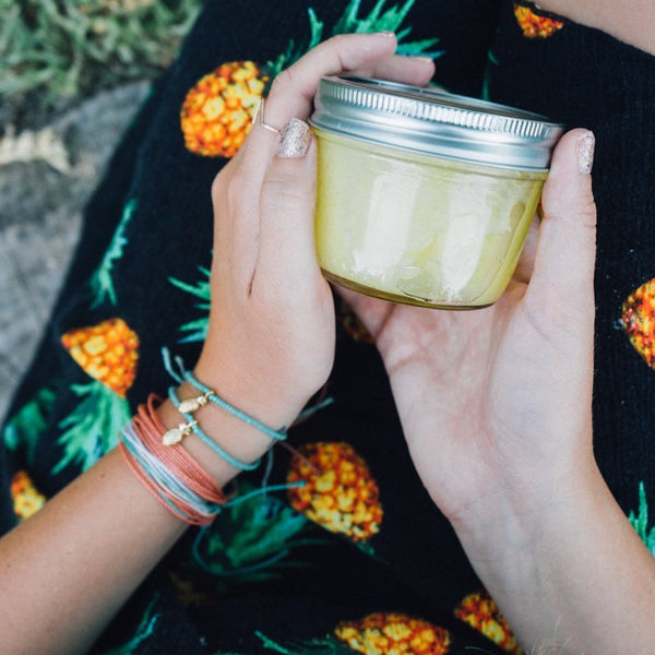 DIY Pineapple Sugar Scrub