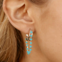 Neon Chain Hoop Earring Gallery Thumbnail