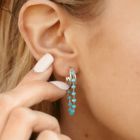 Neon Chain Hoop Earring Gallery Thumbnail