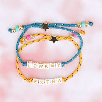 Bungee Cord Alphabet Beaded Bracelet Gallery Thumbnail