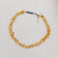 Citrine Gemstone Chip Anklet Gallery Thumbnail