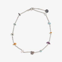 Rainbow Chip Chain Anklet Gallery Thumbnail