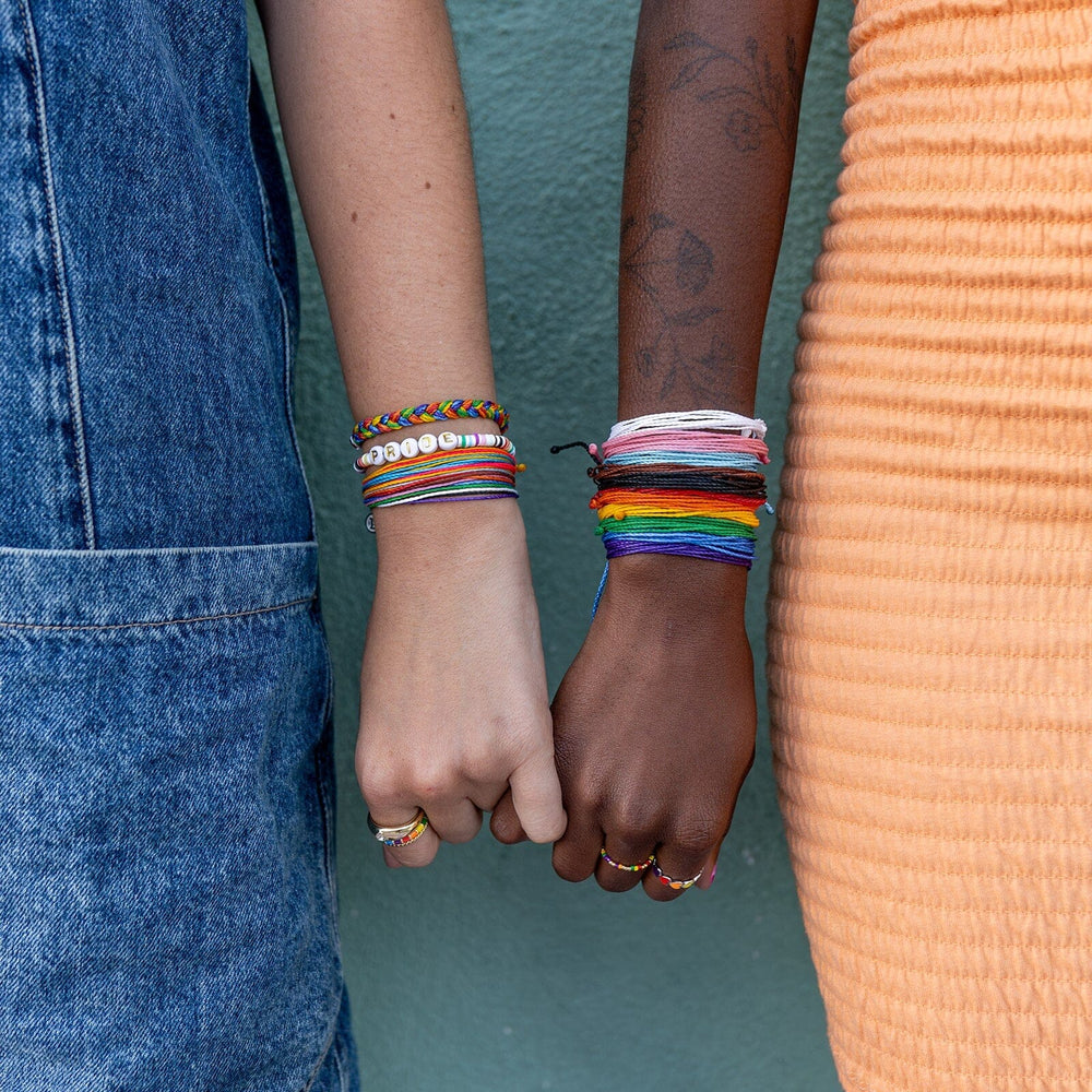 Rainbow Wide Braid Bracelet 6