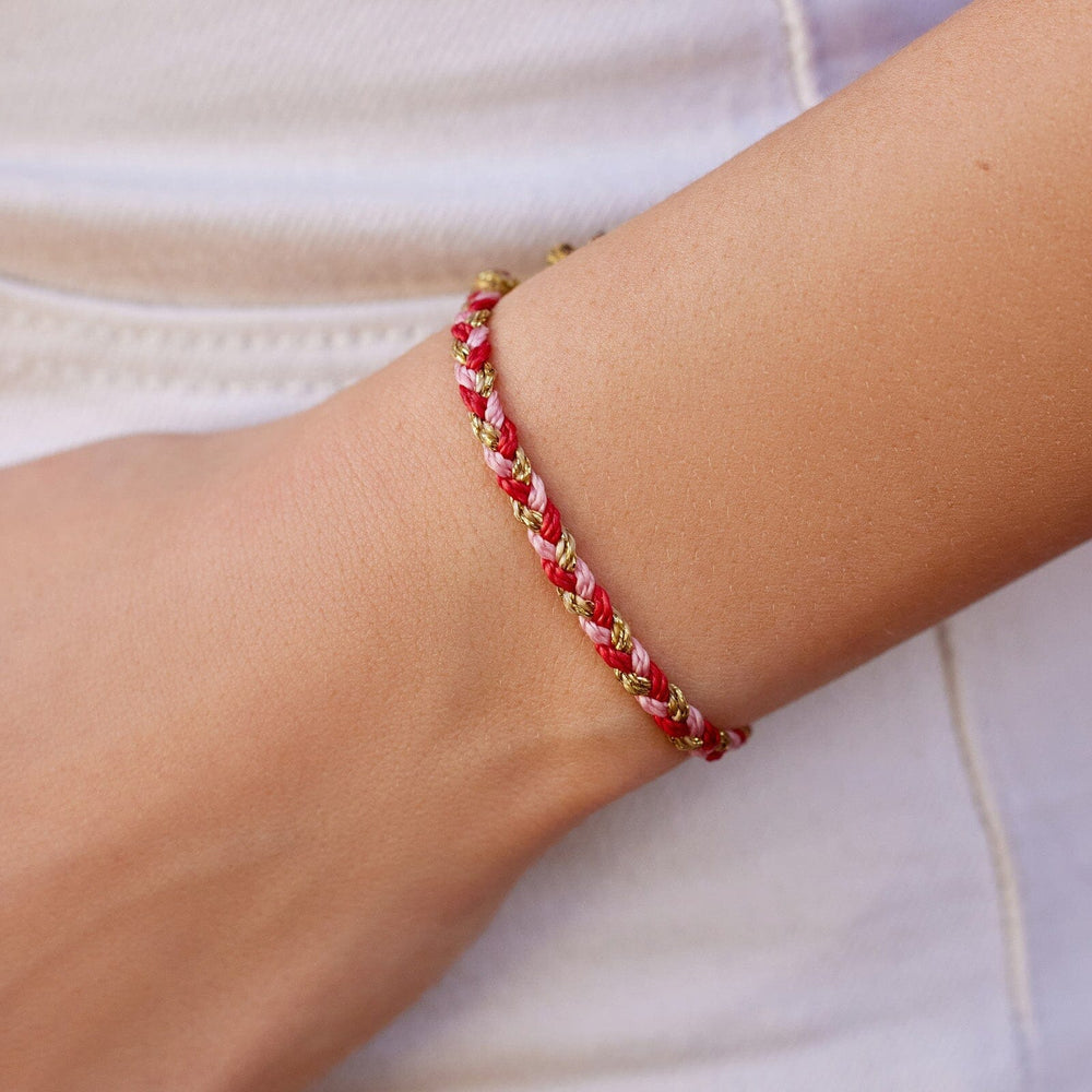 Red Cross XOXO Mixed Mini Braided Bracelet 3