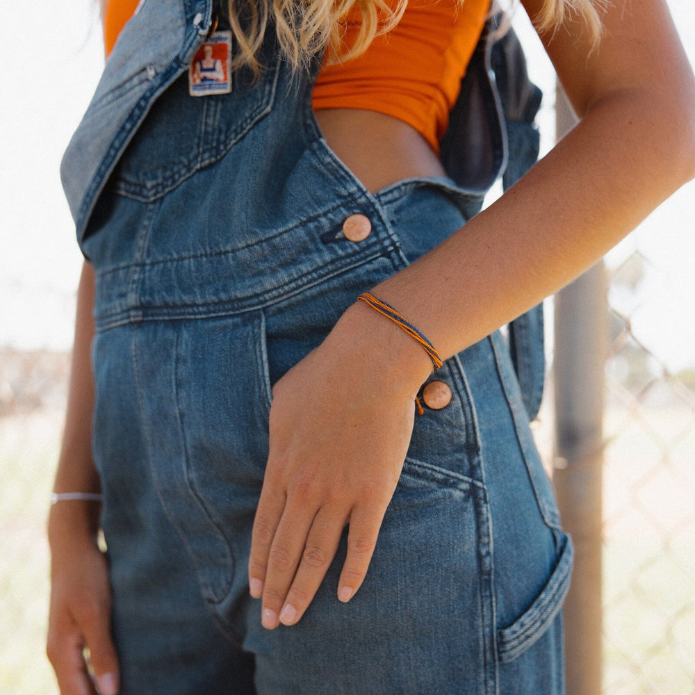 Blue & Orange Bracelet 5