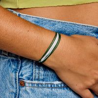 Green & White Bracelet Gallery Thumbnail