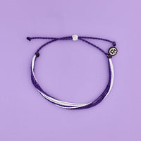 Purple & White Bracelet Gallery Thumbnail