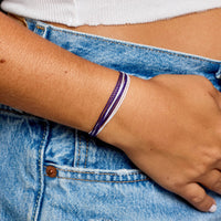 Purple & White Bracelet Gallery Thumbnail