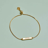 Engravable Double-Sided Bar Bracelet Gallery Thumbnail