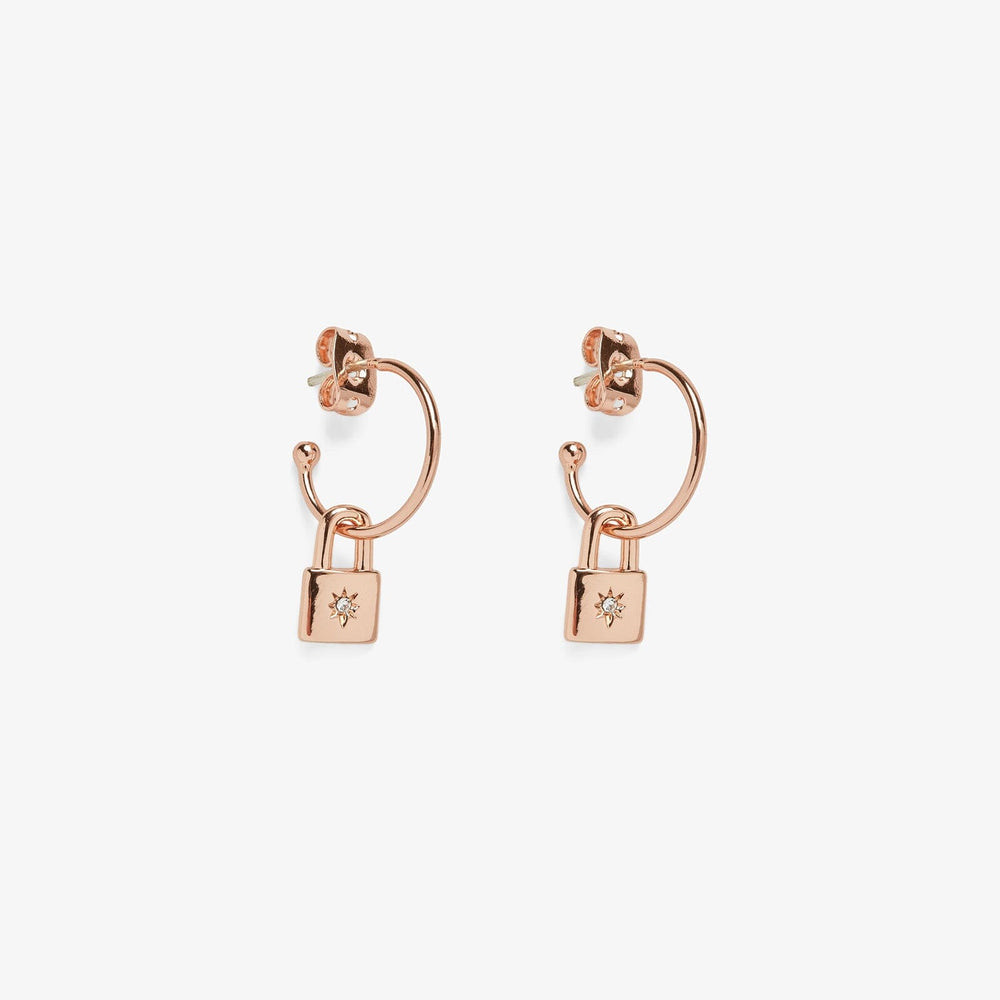 Lock Hoop Earrings 2