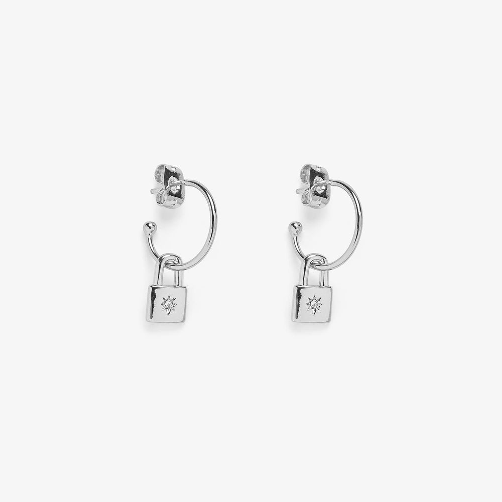 Lock Hoop Earrings 1