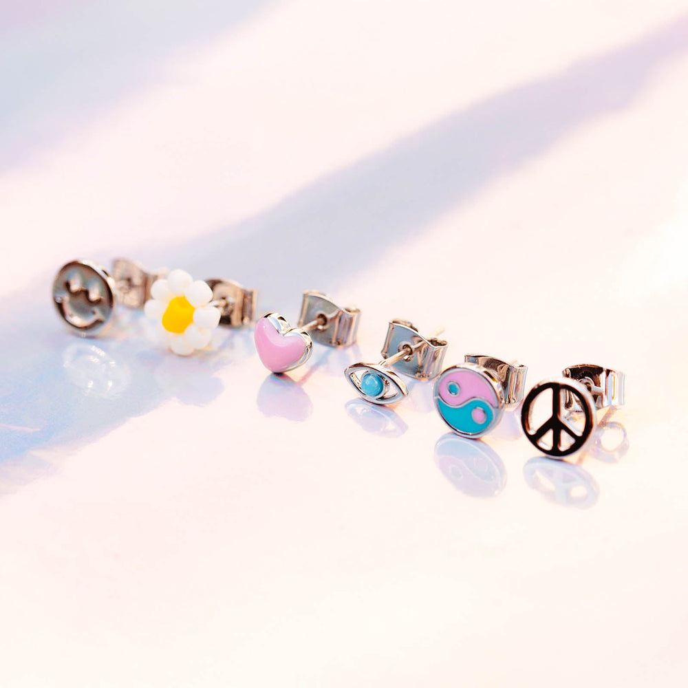 Kaleidoscope Stud Earring Pack 5