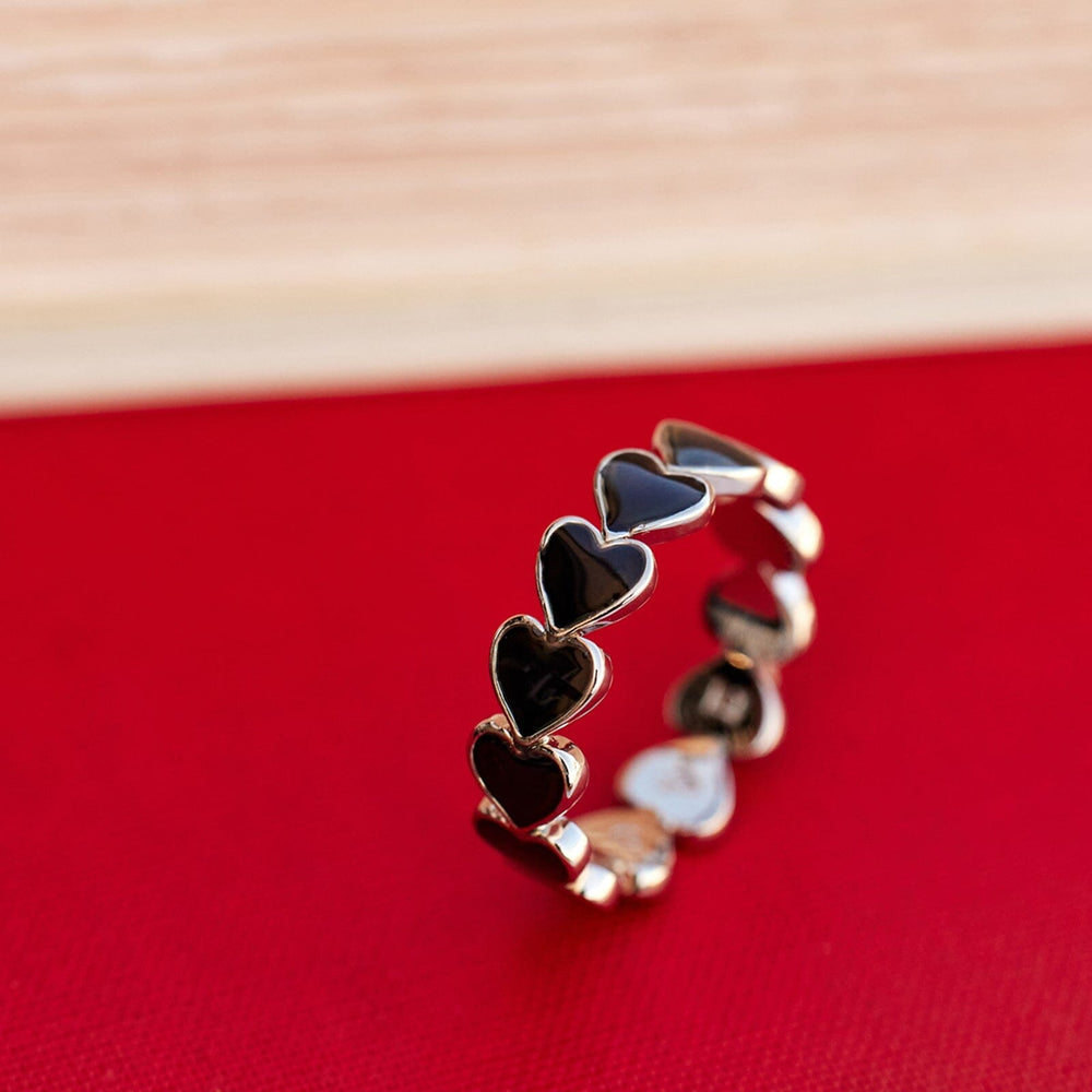 Mood Love Hearts Band Ring 3