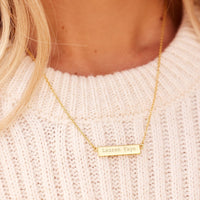 Engravable Bar Necklace Gallery Thumbnail