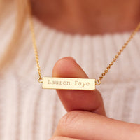 Engravable Bar Necklace Gallery Thumbnail