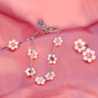 Bitty Pearl Flower Choker Gallery Thumbnail