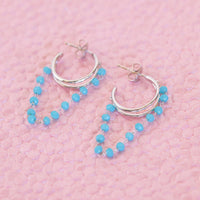 Neon Chain Hoop Earring Gallery Thumbnail