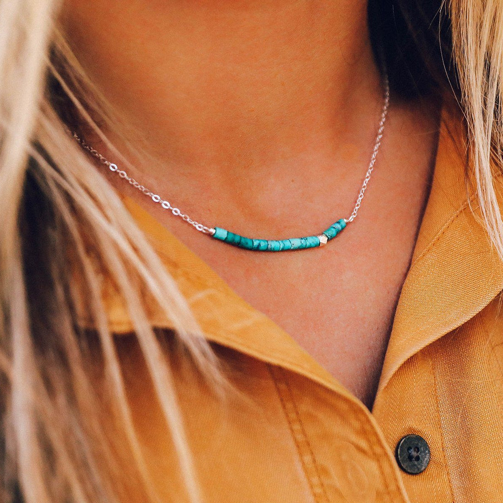 Turquoise Bead Necklace 6