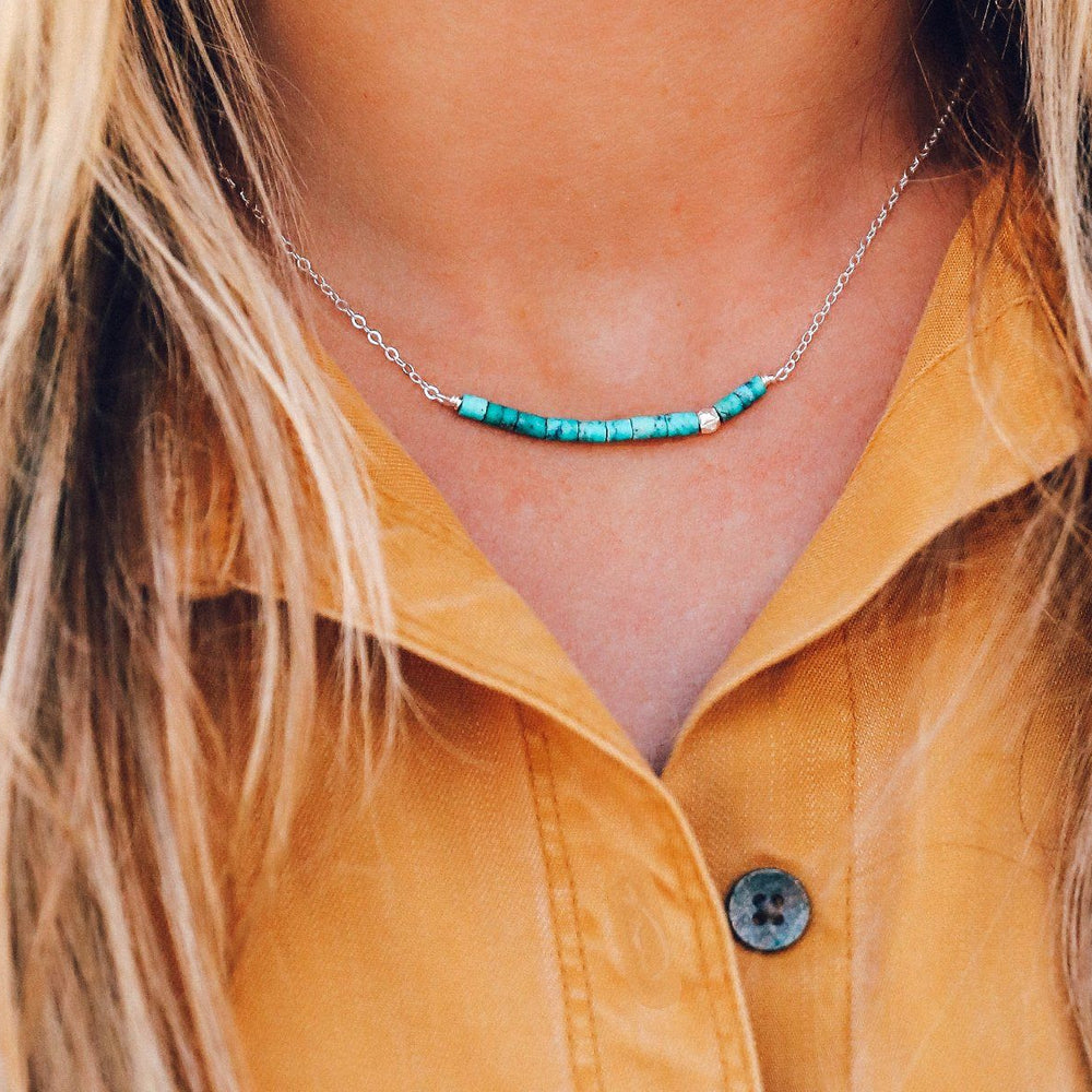 Turquoise Bead Necklace 4