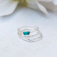 Baguette Crescent Stackable Ring Pack Gallery Thumbnail