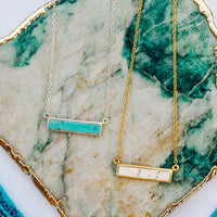 Turquoise Bar Necklace Gallery Thumbnail