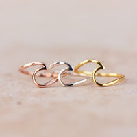 Rose Gold Wave Ring Gallery Thumbnail