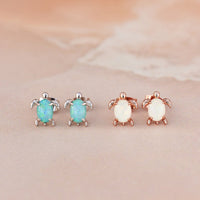 Opal Sea Turtle Earring Gallery Thumbnail