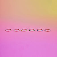 Rainbow Ring Stack Gallery Thumbnail