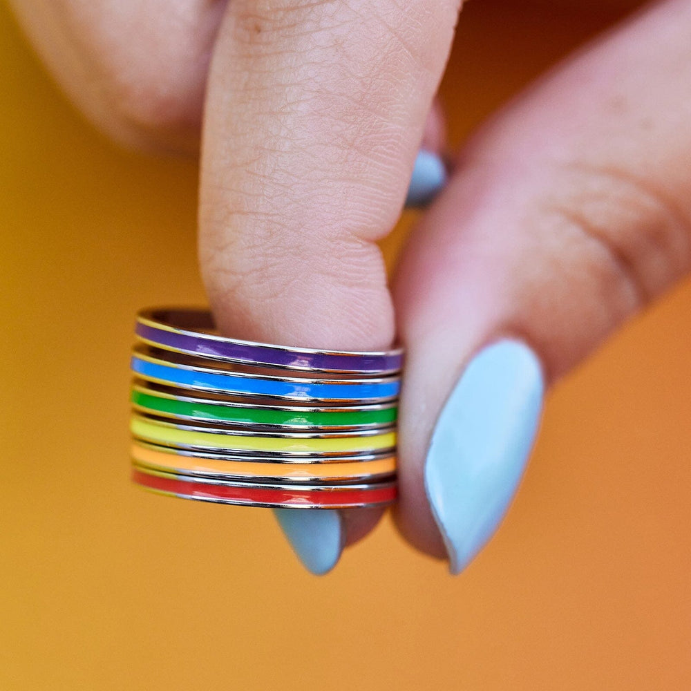 Rainbow Ring Stack 6