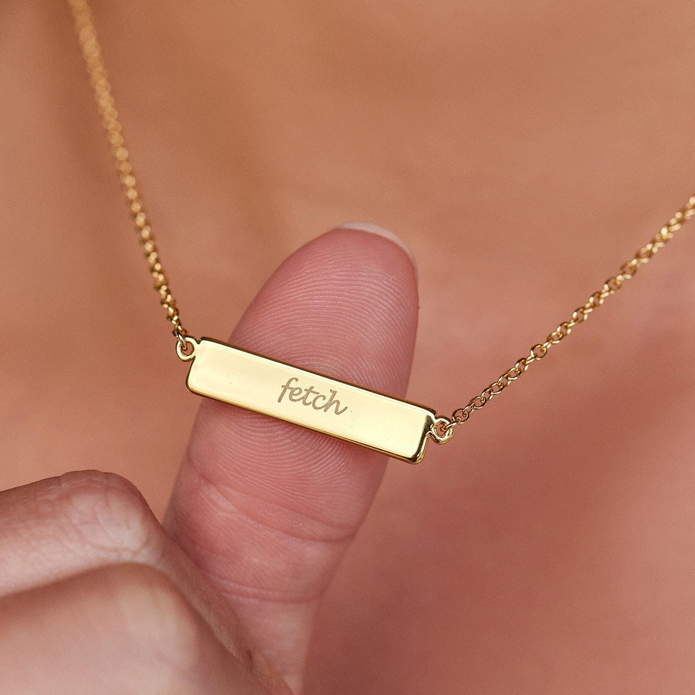 Engravable Bar Necklace 10