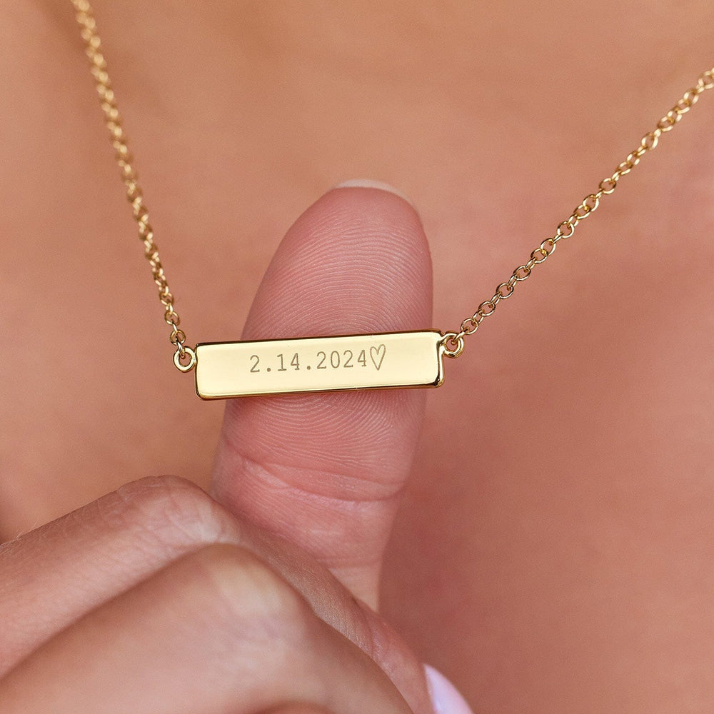 Engravable Bar Necklace 6