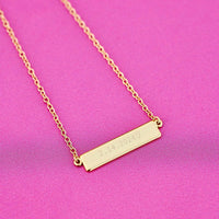 Engravable Bar Necklace Gallery Thumbnail