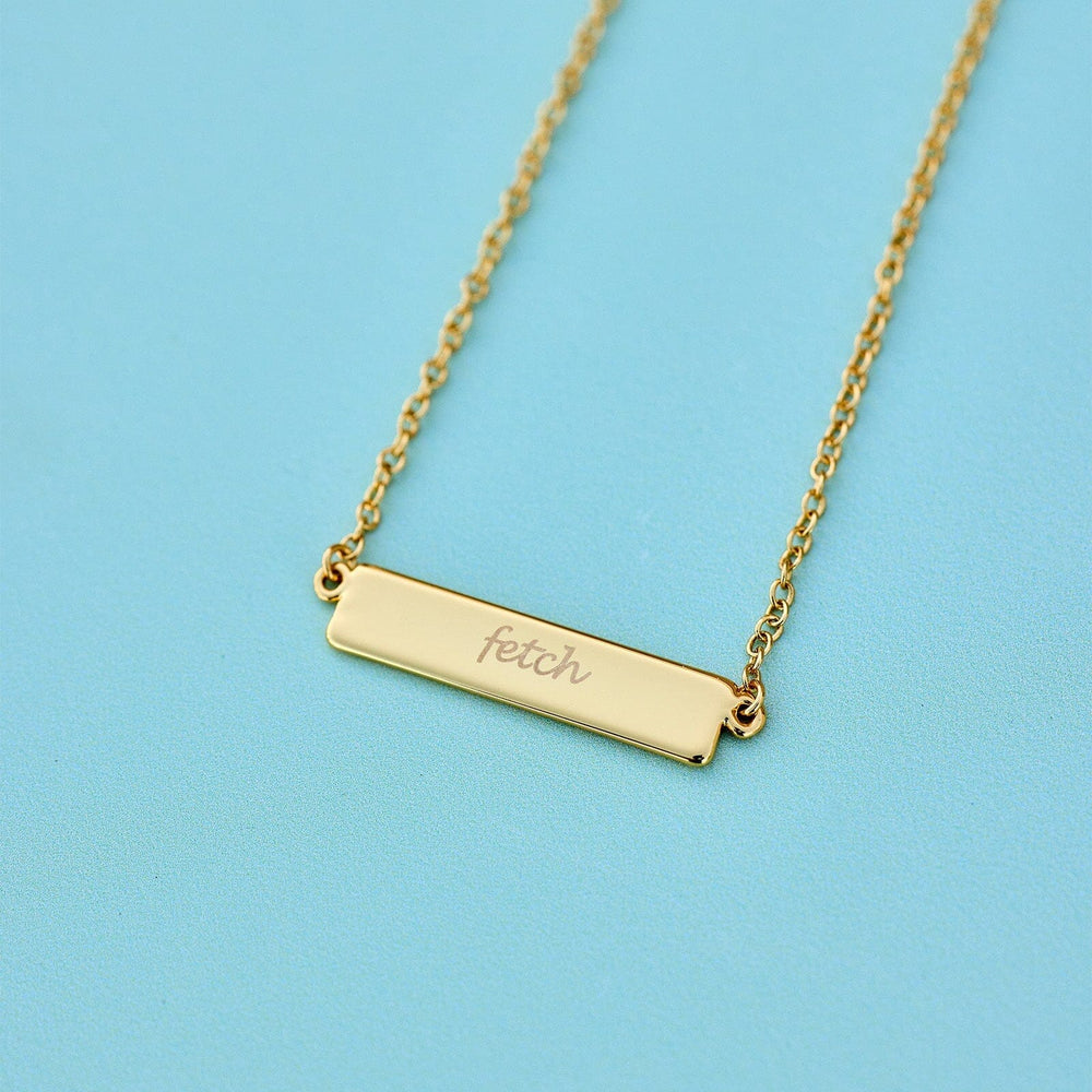 Engravable Bar Necklace 5