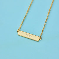 Engravable Bar Necklace Gallery Thumbnail