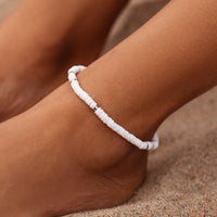 Puka Shell Stretch Anklet Gallery Thumbnail