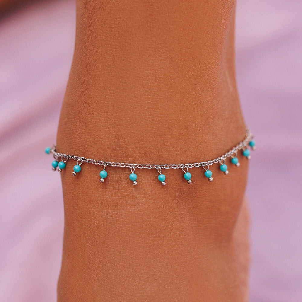 Floating Gemstone Anklet 5