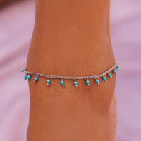 Floating Gemstone Anklet Gallery Thumbnail