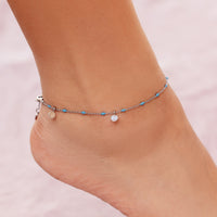 Mini Coin Beaded Anklet Gallery Thumbnail