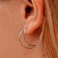 Crescent Hoop Earrings Gallery Thumbnail