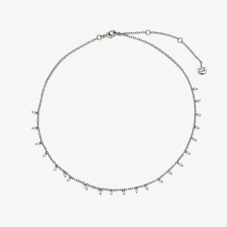 Hanging Pearl Beaded Choker