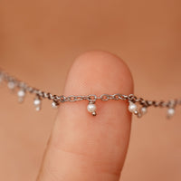 Hanging Pearl Beaded Choker Gallery Thumbnail