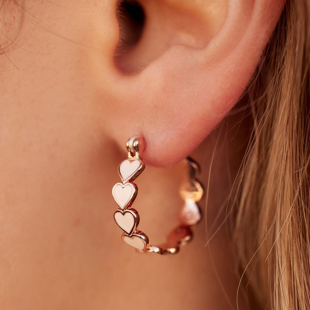 Love Hearts Hoop Earrings 8