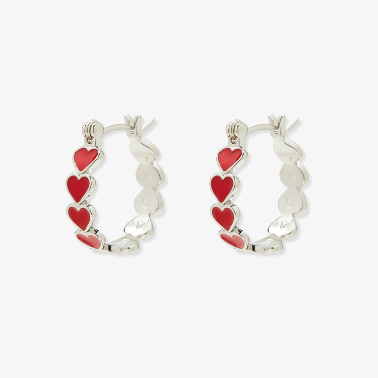 Love Hearts Hoop Earrings