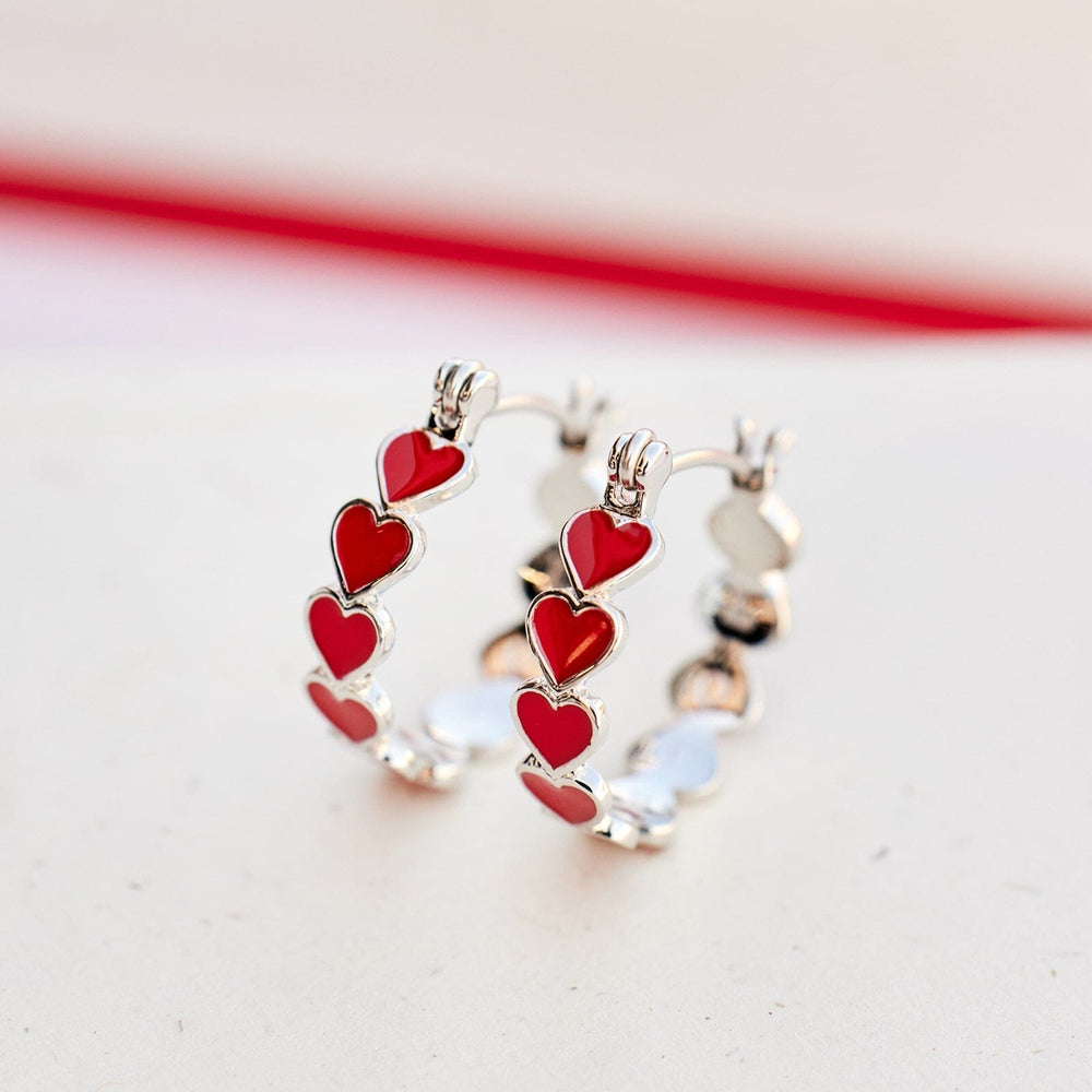 Love Hearts Hoop Earrings 11