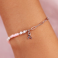 Boarding 4 Breast Cancer Half N Half Bracelet Gallery Thumbnail