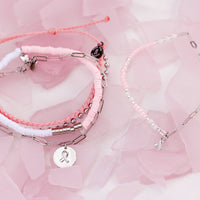 Boarding 4 Breast Cancer Half N Half Bracelet Gallery Thumbnail