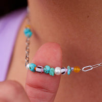 Sweet Melody Chain & Bead Choker Gallery Thumbnail