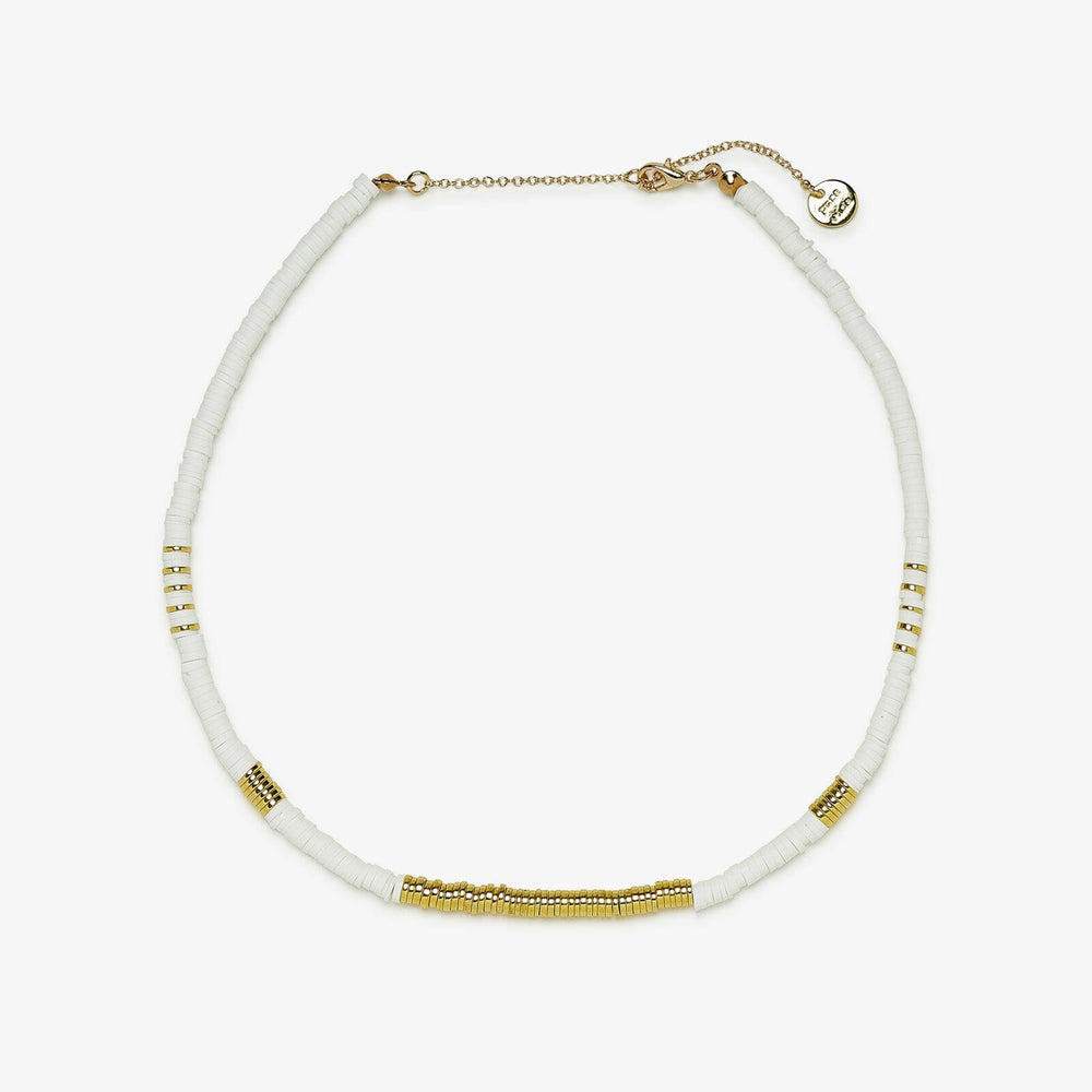 Gold & White Pisa Choker 1